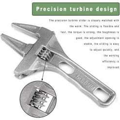 ECHOO Verstellbarer Schraubenschlüssel Mit Großer Öffnung, Kurzer Verstellbarer Schraubenschlüssel, Verstellbarer Schraubenschlüssel Mit Weiter Öffnung, Dünner Verstellbarer Schraubenschlüssel, Verstellbarer Schraubenschlüssel Für Klempner, Verstellbarer Verste 11 ECHOO Verstellbarer Schraubenschlüssel Mit Großer Öffnung, Kurzer Verstellbarer Schraubenschlüssel, Verstellbarer Schraubenschlüssel Mit Weiter Öffnung, Dünner Verstellbarer Schraubenschlüssel, Verstellbarer Schraubenschlüssel Für Klempner, Verstellbarer Verste -Schlüssel Shop 50052783 5