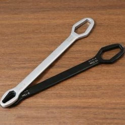 HAPPYSHOPPING Universal-Doppelendschlüssel, Multifunktionaler, Selbstspannender, Verstellbarer Torx-Schlüssel Für Die Reparatur Von Fahrrädern, Motorrädern Und Autos,Schwarz -Schlüssel Shop 51514411 4