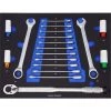 TRUTZHOLM® / BAUMARKTPLUS Profi Werkstattwagen Einlage Blau Knarren-Ring-Maulschlüssel-Satz + Drehmomentschlüssel + Felgennüsse -Schlüssel Shop 52469295 1