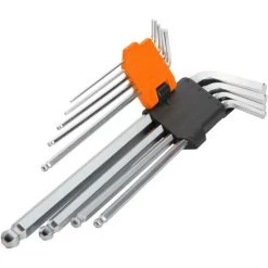 WOKIN Winkelschraubendreher-Satz 6-kant, Kugelkopf, 9er, XL