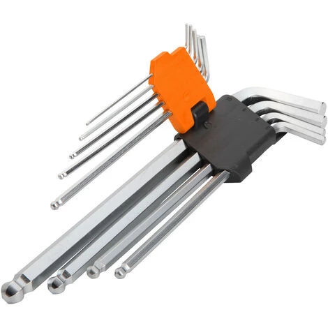 WOKIN Winkelschraubendreher-Satz 6-kant, Kugelkopf, 9er, XL 3 WOKIN Winkelschraubendreher-Satz 6-kant, Kugelkopf, 9er, XL