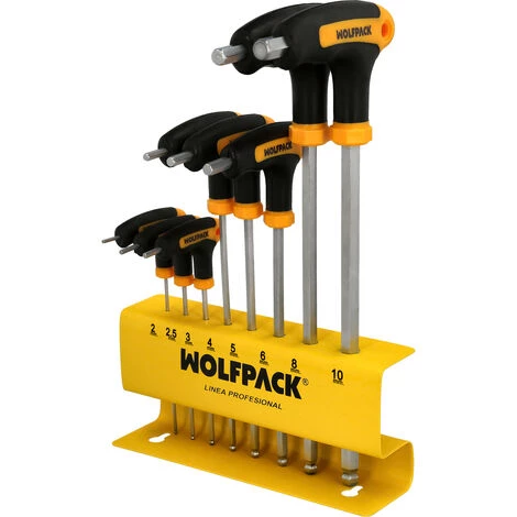 WOLFPACK Inbusschlüsselhalter Mit T-Griff Für 8 Schraubenschlüssel, Inbusschlüssel-Organizer 5 WOLFPACK Inbusschlüsselhalter Mit T-Griff Für 8 Schraubenschlüssel, Inbusschlüssel-Organizer – Bild 4