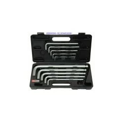 KS-TOOLS Kugelkopf-Innensechskant-Winkelstiftschlüssel-Satz,XL,10-tlg
