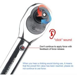 LIFCAUSAL Hochpräziser Drehmomentschlüssel, Einstellbarer Autoreparatur-Drehmomentschlüssel, Chrom-Vanadium-Stahl, Drehmomentschlüssel Für Heimfahrrad-Autoreparaturen Mit Aufbewahrungsbox, 1/4-Zoll-Antrieb 5~25Nm Voreingestellt -Schlüssel Shop 54997418 5