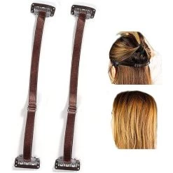 LIFCAUSAL Instant Eye Face Lift Band Unsichtbare Haarnadel Facelift Bands Mit Clips Tragbar Unsichtbare Haarnadel Gesicht Schlankheitsbänder Wiederverwendbares Face Lift Tape Unsichtbare Hebegurte Für Frauen (braun X2)