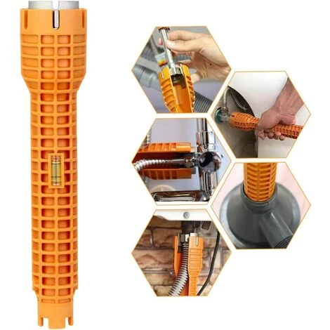 HIASDFLS Schlüssel Aluminiumlegierung Wasserhahn Anziehen Wasserhahn CLE A Waschbeckenschlüssel Multifunktionale Rutschfeste Multifunktionsmischer Einfach Zu Bedienen Für Home Küche Badezimmer Waschbecken Mischer - Orange 3 HIASDFLS Schlüssel Aluminiumlegierung Wasserhahn Anziehen Wasserhahn CLE A Waschbeckenschlüssel Multifunktionale Rutschfeste Multifunktionsmischer Einfach Zu Bedienen Für Home Küche Badezimmer Waschbecken Mischer - Orange