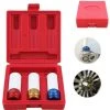 SWANEW 3tlg Kraft Schoneinsätze Steckschlüssel Schlagschrauber Nüsse Alufelgen Nuss Set 1/2"17-19-21mm - Rot -Schlüssel Shop 56091690 1