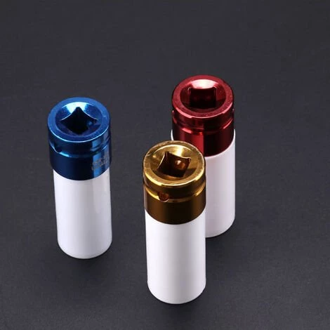 SWANEW 3tlg Kraft Schoneinsätze Steckschlüssel Schlagschrauber Nüsse Alufelgen Nuss Set 1/2"17-19-21mm - Rot 5 SWANEW 3tlg Kraft Schoneinsätze Steckschlüssel Schlagschrauber Nüsse Alufelgen Nuss Set 1/2"17-19-21mm - Rot – Bild 3