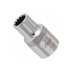 VIGOR Multiprofil Steckschlüsseleinsatz, Vierkant Hohl 12,5 Mm (1/2), Multiprofil, 10 Mm