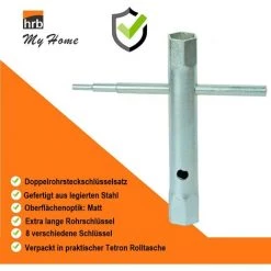 HRB Rohrsteckschlüsselsatz 9-tlg. Größen 6-22 Mm, Schraubenschlüssel Satz -Schlüssel Shop 56413139 4