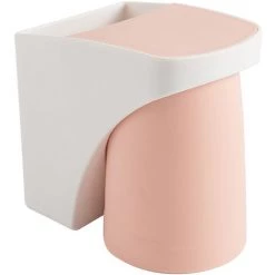 LIFCAUSAL Zahnbürstenhalter Zahnbürstenregal Zahnputzbecher Wandmontierter Organizer Zahnbürste Zahnpasta Aufbewahrungsregal Für Badezimmer, Nagelfrei Magnetisch, Rosa