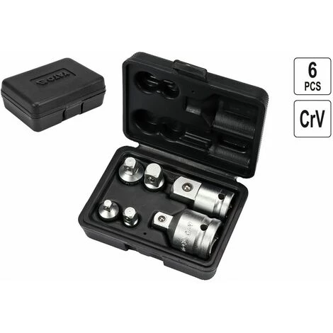 YATO 6-Tlg Steckschlüssel Satz Adapter Nuss 1/4 3/8 1/2 3/4 Zoll Werkzeug 4 YATO 6-Tlg Steckschlüssel Satz Adapter Nuss 1/4 3/8 1/2 3/4 Zoll Werkzeug – Bild 2