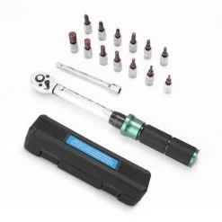 HAPPYSHOPPING 2-24N.m 1/4 Zoll Antrieb 15 STÜCKE Voreingestellte Drehmomentschlüssel Bits Set Schnellspanner Mini Tragbarer Einstellbarer Drehmomentschlüssel Haushalt Fahrrad Auto Autoreparaturen Mit Aufbewahrungsbox,15pcs -Schlüssel Shop 57795449 3