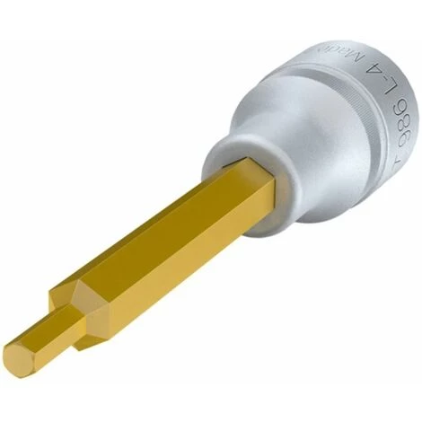 Steckschlüsseleinsatz 986L-4 1/2 Zoll Innen-6-kantSW 4mm L.100mm HAZET 5 Steckschlüsseleinsatz 986L-4 1/2 Zoll Innen-6-kantSW 4mm L.100mm HAZET – Bild 3