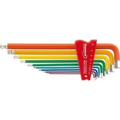 Format Winkelschraubendreher- Satz Lackiert Mit Kugelkopf 1,5-10x Mm