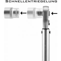 STAHLWERK Profi-Drehmomentschlüssel 1/2 Zoll Aus Chrom-Vanadium-Stahl Einstellbar Von 40 Bis 210 Nm Mit Schnellwechsel-Mechanismus -Schlüssel Shop 59672758 4