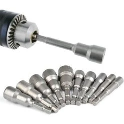 TINOR 10-teiliges Magnetisches Sechskant-Steckschlüssel-Set 6-15 Mm Schlagschrauber, Magnetisches Sechskant-Steckschlüssel-Set Magnetisches 1/4-Sechskant-Steckschlüssel-Adapter-Werkzeug 10 TINOR 10-teiliges Magnetisches Sechskant-Steckschlüssel-Set 6-15 Mm Schlagschrauber, Magnetisches Sechskant-Steckschlüssel-Set Magnetisches 1/4-Sechskant-Steckschlüssel-Adapter-Werkzeug -Schlüssel Shop 60369873 4