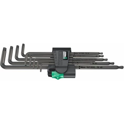 WERA 967/9 TX XL 1 Winkelschlüsselsatz. Lang. 9-teilig 3 WERA 967/9 TX XL 1 Winkelschlüsselsatz. Lang. 9-teilig
