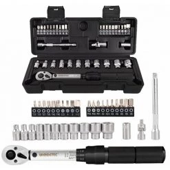 LIFCAUSAL 2-20 Nm 1/4 Voreingestellter Drehmomentschlüssel Steckschlüssel-Bit-Kombination 35 In 1 Haushaltssets Mehrzweck-Utility-Tool-Kit Toolbox Handwerkzeug-Sets Fahrradfixierung -Schlüssel Shop 63749132 3