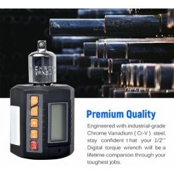 LIFCAUSAL Digitaler Drehmomentadapter Elektronischer Drehmomentmesser Mit LCD-Display Drehmoment In Nm, Kg-cm, Ft-Lb, In-Lb Drehmomentschlüsselbereich 20–200 Nm -Schlüssel Shop 63749431 5