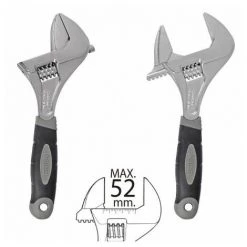 WOLFPACK Llave Ajustable Gran Apertura 52 Mm. Medida 10"