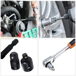 ILOVEMILAN Stecknuss-Adapter-Konverter-Set, 8-teilig, Sechskantschaft-Bohrer, Nussschlüssel, Stecknuss-Verlängerungs-Adapter-Bit-Set, Set Mit 4 Reduzieradaptern (schwarz) 10 ILOVEMILAN Stecknuss-Adapter-Konverter-Set, 8-teilig, Sechskantschaft-Bohrer, Nussschlüssel, Stecknuss-Verlängerungs-Adapter-Bit-Set, Set Mit 4 Reduzieradaptern (schwarz) -Schlüssel Shop 63982398 4