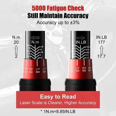Fuienko 16 Stücke 1/4'' Drehmoment Wrench Set Mit Doppel Skala 2-20Nm Präzise Ratsche Reparatur Spanner Key Fahrrad Wartung Kit,GERMANY,Torque Wrench Set 4 Fuienko 16 Stücke 1/4'' Drehmoment Wrench Set Mit Doppel Skala 2-20Nm Präzise Ratsche Reparatur Spanner Key Fahrrad Wartung Kit,GERMANY,Torque Wrench Set – Bild 2
