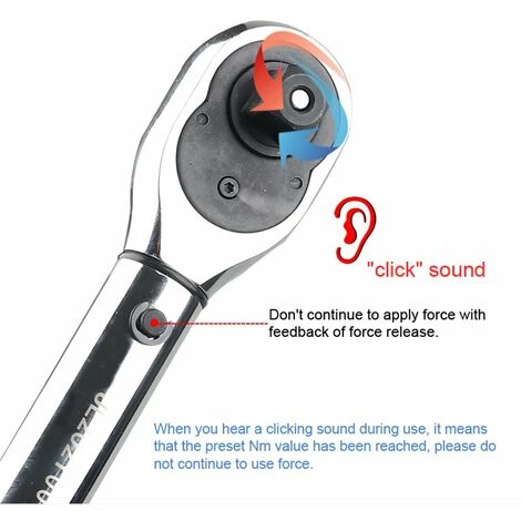 LIFCAUSAL 3/8-Zoll-Antrieb 10 ~ 60 Nm Voreingestellter Einstellbarer Autoreparatur-Drehmomentschlüssel Chrom-Vanadium-Stahl Hochpräziser Drehmomentschlüssel Für Heimfahrrad-Autoreparaturen Mit Aufbewahrungsbox 7 LIFCAUSAL 3/8-Zoll-Antrieb 10 ~ 60 Nm Voreingestellter Einstellbarer Autoreparatur-Drehmomentschlüssel Chrom-Vanadium-Stahl Hochpräziser Drehmomentschlüssel Für Heimfahrrad-Autoreparaturen Mit Aufbewahrungsbox – Bild 5