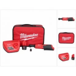 SONSTIGE Milwaukee M12 IR-201B Akku Ratsche 12 V 47 Nm 3/8" + 1x Akku 2,0 Ah + Ladegerät + Tasche ( 4933441720 ) -Schlüssel Shop 67072816 4