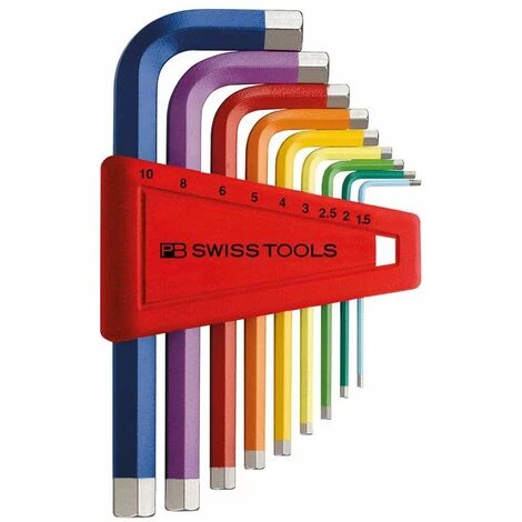 PB Swiss Tools Winkelschraubendreher- Satz Im Kunststoffhalter 9-teilig 1,5-10mm Rainbow, 9-teilig 3 PB Swiss Tools Winkelschraubendreher- Satz Im Kunststoffhalter 9-teilig 1,5-10mm Rainbow, 9-teilig