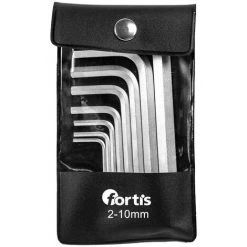FORTIS Winkelschraubendreher- Satz In Tasche 8-teilig 2-10mm, 8-teilig