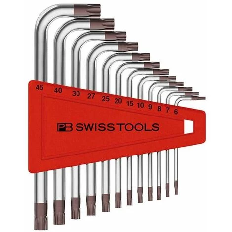 PB Swiss Tools Winkelschraubendreher- Satz Im Kunststoffhalter 12-teilig T6-T45, 12-teilig 3 PB Swiss Tools Winkelschraubendreher- Satz Im Kunststoffhalter 12-teilig T6-T45, 12-teilig