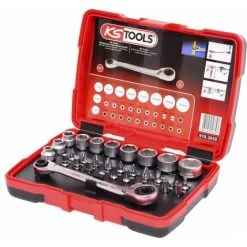 KS-TOOLS KS Tools 1/4" + 11 Mm Durchgangs-Steckschlüssel- Und Bit-Satz, 31-tlg - 918.3050