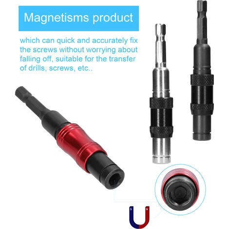 LIFCAUSAL 1/4 Zoll Schaft 0-20° Winkelverstellbarer Schraubendreher-Bit Universal-Verlängerungsstange Chrom-Vanadium-Stahl-Antriebsführungs-Bits Handwerkzeuge (Silber) 7 LIFCAUSAL 1/4 Zoll Schaft 0-20° Winkelverstellbarer Schraubendreher-Bit Universal-Verlängerungsstange Chrom-Vanadium-Stahl-Antriebsführungs-Bits Handwerkzeuge (Silber) – Bild 5