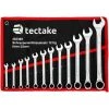 TECTAKE Schraubenschlüssel Set 12-tlg. - Schraubenschlüssel, Ratschenschlüssel - Schwarz/rot -Schlüssel Shop 7501191 1