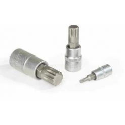 TECTAKE Vielzahn Steckschlüsselsatz Leiste 8-tlg. - Vielzahn Nuss, Vielzahn, Vielzahn Satz - Silber -Schlüssel Shop 7501202 3