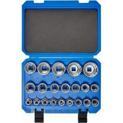 TECTAKE Außen Vielzahn Steckschlüsselsatz 21-tlg. - Vielzahn Nuss, Vielzahn Satz, Vielzahn Nusskasten - Blau 8 TECTAKE Außen Vielzahn Steckschlüsselsatz 21-tlg. - Vielzahn Nuss, Vielzahn Satz, Vielzahn Nusskasten - Blau -Schlüssel Shop 8722685 3